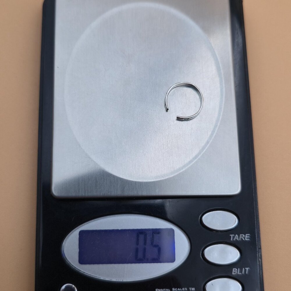 Size 1 Sterling Silver Tiny Simple Pattern Baby B… - image 7